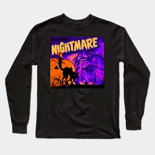 VINTAGE COMICS HALLOWEEN NIGHTMARE MONSTER Long Sleeve T-Shirt